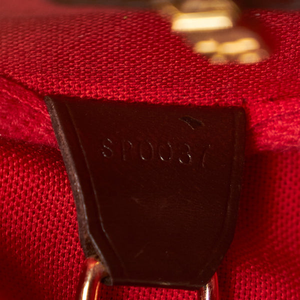 ルイ ヴィトン ダミエ ノリータ N41455 ブラウン PVC レザー ハンドバッグ レディース LOUIS VUITTON 【中古】
