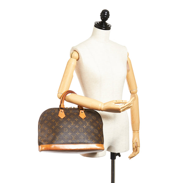 ルイ ヴィトン モノグラム アルマPM ハンドバッグ M51130 ブラウン PVC レザー レディース LOUIS VUITTON 【中古】