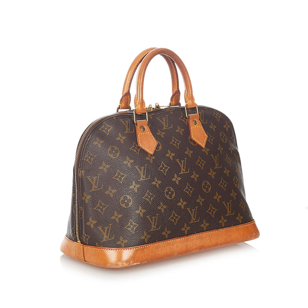 ルイ ヴィトン モノグラム アルマPM ハンドバッグ M51130 ブラウン PVC レザー レディース LOUIS VUITTON 【中古】