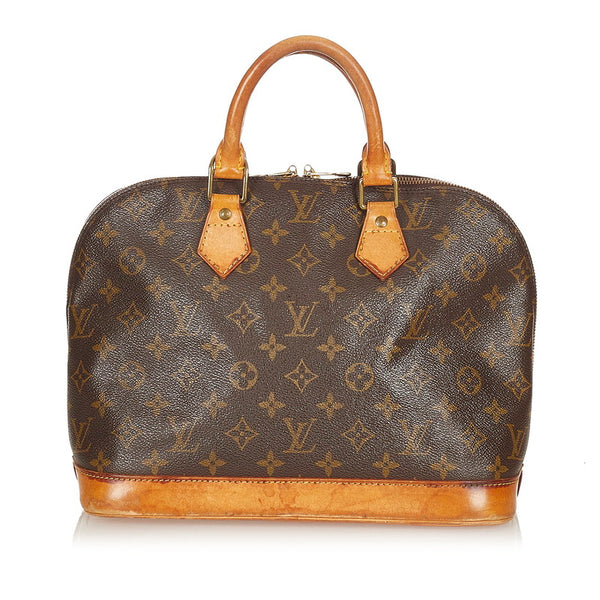 ルイ ヴィトン モノグラム アルマ M51130  ブラウン PVC レザー ハンドバッグ レディース LOUIS VUITTON 【中古】