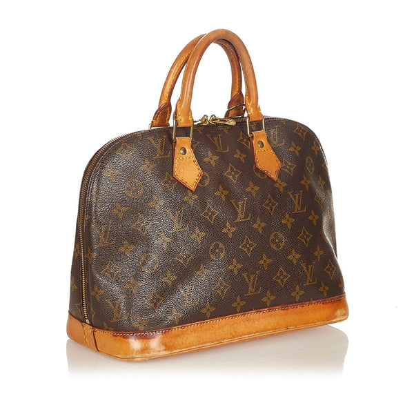 ルイ ヴィトン モノグラム アルマ M51130  ブラウン PVC レザー ハンドバッグ レディース LOUIS VUITTON 【中古】