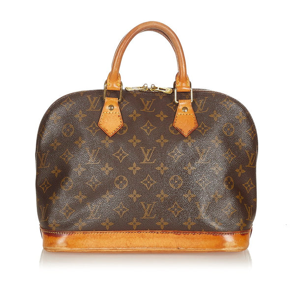 ルイ ヴィトン モノグラム アルマ M51130  ブラウン PVC レザー ハンドバッグ レディース LOUIS VUITTON 【中古】