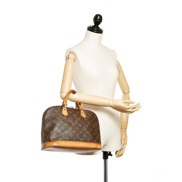 ルイ ヴィトン モノグラム アルマ M51130  ブラウン PVC レザー ハンドバッグ レディース LOUIS VUITTON 【中古】