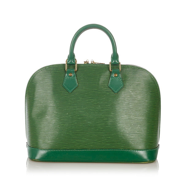 ルイ ヴィトン エピ アルマ M52144 グリーン レザー ハンドバッグ レディース LOUIS VUITTON 【中古】