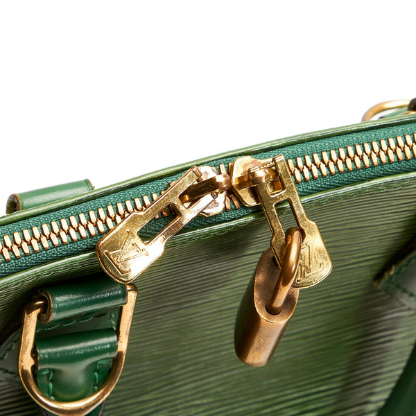 ルイ ヴィトン エピ アルマ M52144 グリーン レザー ハンドバッグ レディース LOUIS VUITTON 【中古】