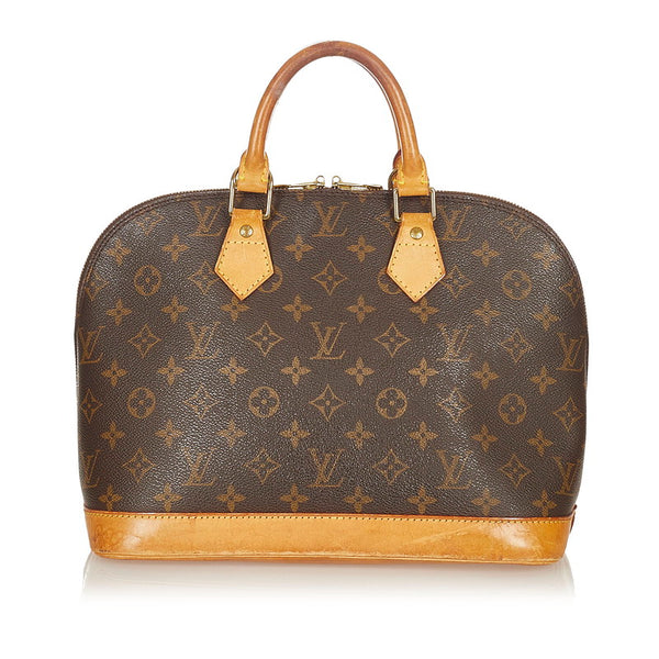 ルイ ヴィトン モノグラム アルマPM M51130 ブラウン PVC レザー ハンドバッグ レディース LOUIS VUITTON 【中古】