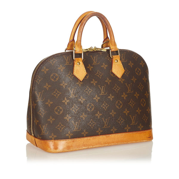 ルイ ヴィトン モノグラム アルマPM M51130 ブラウン PVC レザー ハンドバッグ レディース LOUIS VUITTON 【中古】