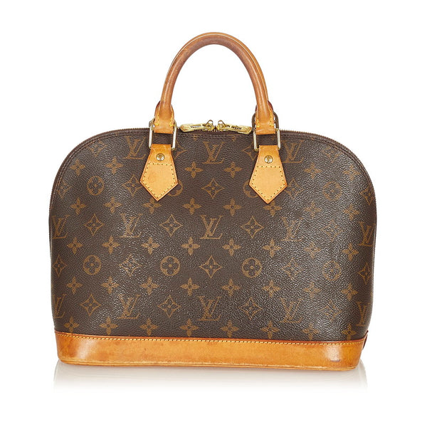ルイ ヴィトン モノグラム アルマPM M51130 ブラウン PVC レザー ハンドバッグ レディース LOUIS VUITTON 【中古】