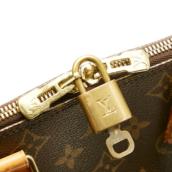 ルイ ヴィトン モノグラム アルマPM M51130 ブラウン PVC レザー ハンドバッグ レディース LOUIS VUITTON 【中古】