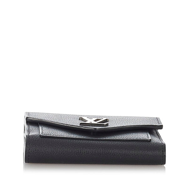 ルイ ヴィトン ポルトフォイユ マイロックミー コンパクト 三つ折り財布 M62947 ブラック カーフ レディース LOUIS VUITTON 【中古】