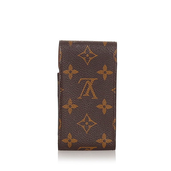 ルイ ヴィトン モノグラム エテュイ M63024  ブラウン PVC その他小物 メンズ LOUIS VUITTON 【中古】