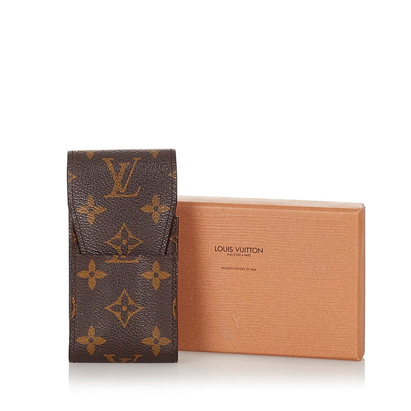 ルイ ヴィトン モノグラム エテュイ M63024  ブラウン PVC その他小物 メンズ LOUIS VUITTON 【中古】