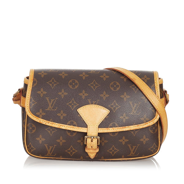 ルイ ヴィトン モノグラム ソローニュ M42250 ブラウン PVC レザー 斜め掛け ショルダーバッグ レディース LOUIS VUITTON 【中古】