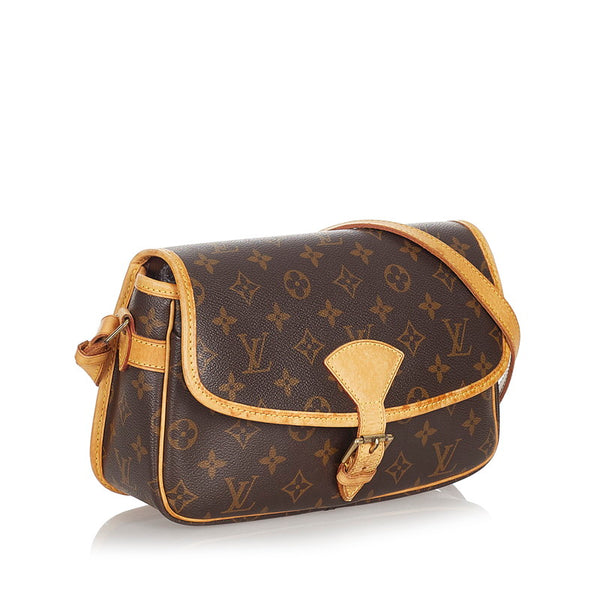 ルイ ヴィトン モノグラム ソローニュ M42250 ブラウン PVC レザー 斜め掛け ショルダーバッグ レディース LOUIS VUITTON 【中古】