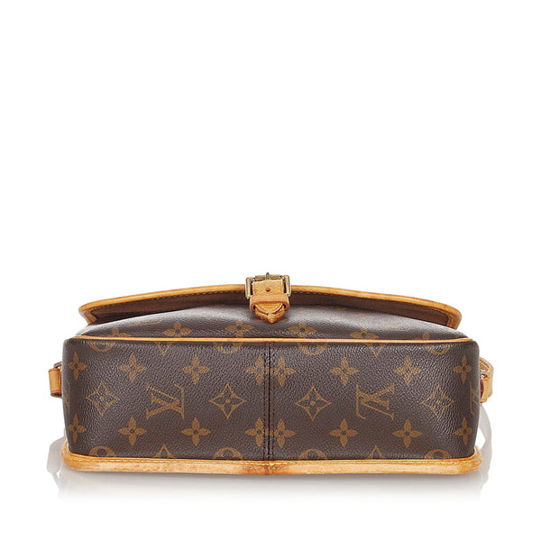 ルイ ヴィトン モノグラム ソローニュ M42250 ブラウン PVC レザー 斜め掛け ショルダーバッグ レディース LOUIS VUITTON 【中古】