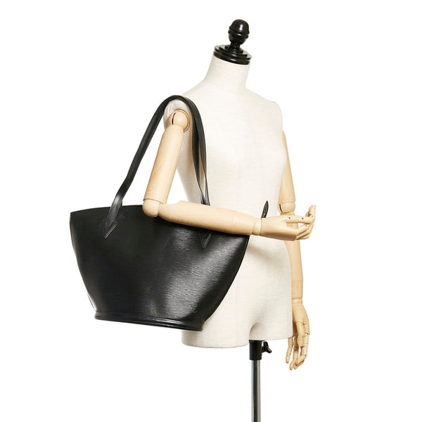 ルイ ヴィトン エピ サンジャック M52262 ブラック レザー ショルダーバッグ レディース LOUIS VUITTON 【中古】