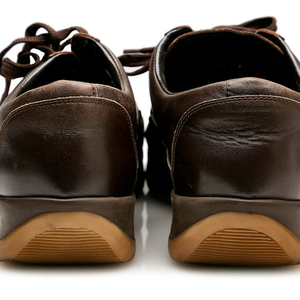 ルイ ヴィトン BA002 ブラウン レザー ラバー スニーカー メンズ LOUIS VUITTON 【中古】
