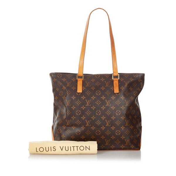 ルイ ヴィトン モノグラム カバ・メゾ M51151 ブラウン PVC レザー 肩掛け ショルダーバッグ レディース LOUIS VUITTON 【中古】