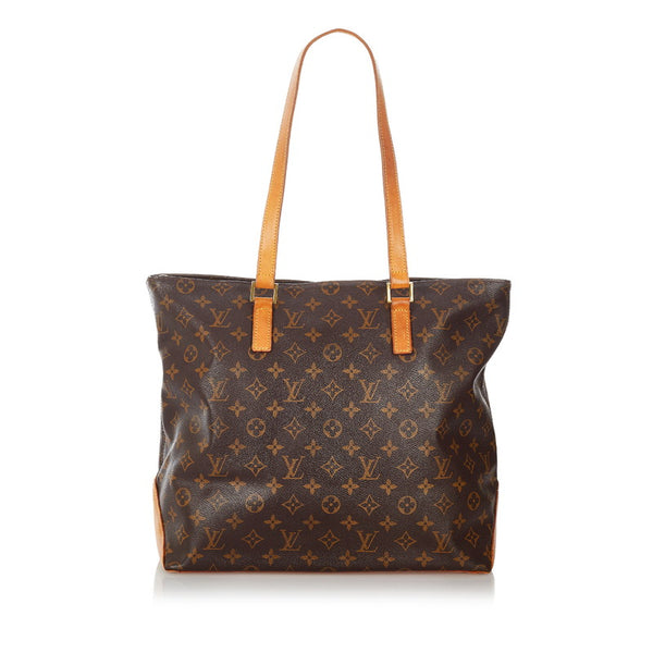 ルイ ヴィトン モノグラム カバ・メゾ M51151 ブラウン PVC レザー 肩掛け ショルダーバッグ レディース LOUIS VUITTON 【中古】