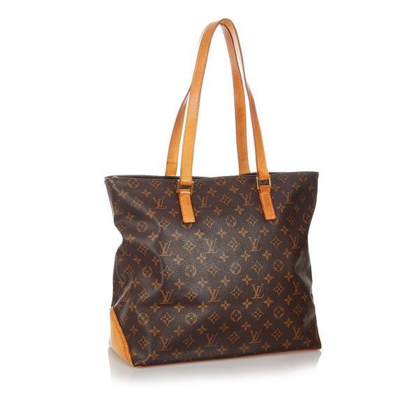 ルイ ヴィトン モノグラム カバ・メゾ M51151 ブラウン PVC レザー 肩掛け ショルダーバッグ レディース LOUIS VUITTON 【中古】