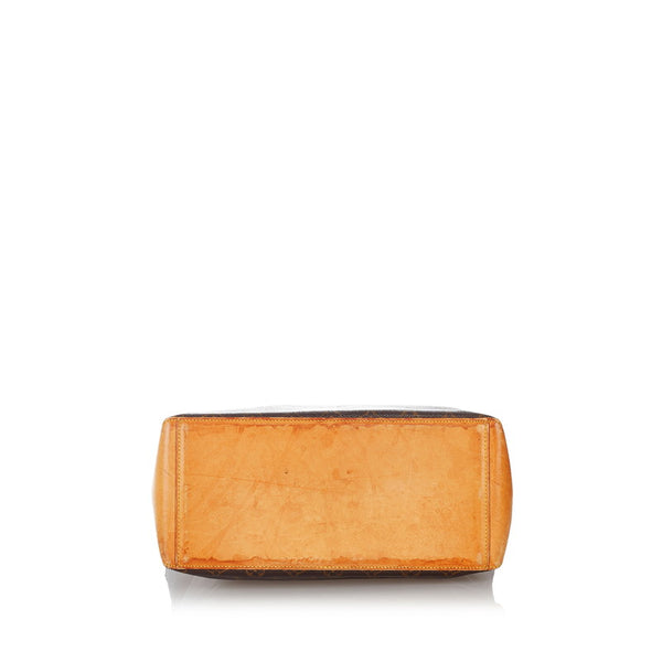 ルイ ヴィトン モノグラム カバ・メゾ M51151 ブラウン PVC レザー 肩掛け ショルダーバッグ レディース LOUIS VUITTON 【中古】