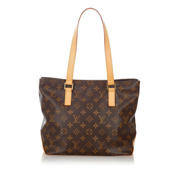 ルイ ヴィトン モノグラム カバピアノ トートバッグ M51148 ブラウン PVC レザー レディース LOUIS VUITTON 【中古】