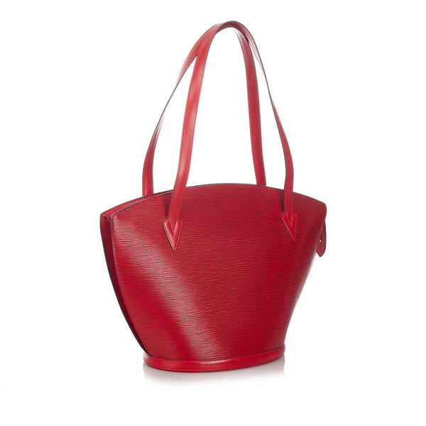 ルイ ヴィトン エピ サンジャックショッピング M52267 レッド レザー トートバッグ レディース LOUIS VUITTON 【中古】