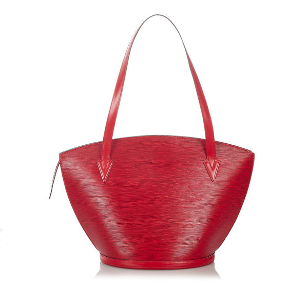ルイ ヴィトン エピ サンジャックショッピング M52267 レッド レザー トートバッグ レディース LOUIS VUITTON 【中古】