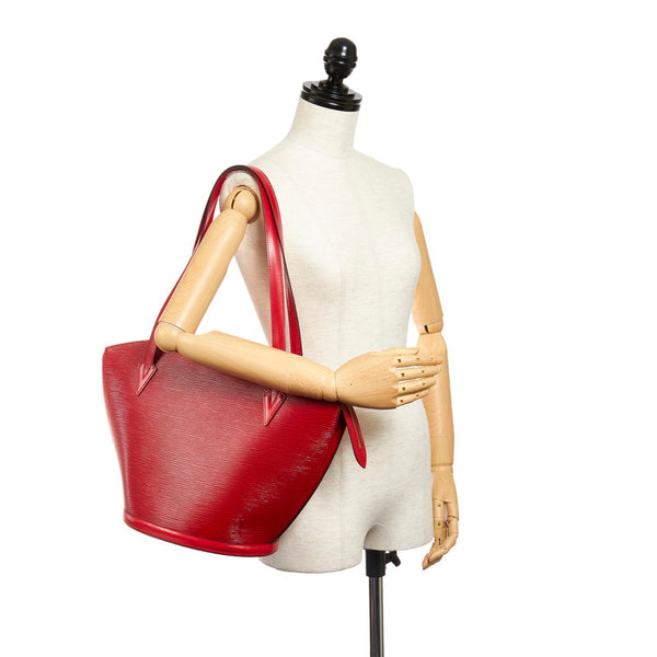 ルイ ヴィトン エピ サンジャックショッピング M52267 レッド レザー トートバッグ レディース LOUIS VUITTON 【中古】