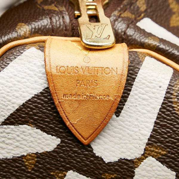 ルイ ヴィトン モノグラム グラフィティ キーポル50 M92197 ブラウン PVC レザー ボストンバッグ レディース LOUIS VUITTON 【中古】