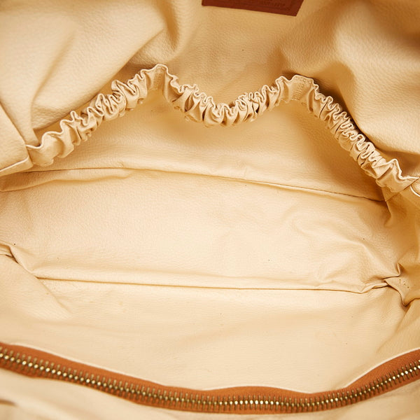 エム シー エム ヴィセトス ブラウン レザー セカンドバッグ メンズ MCM 【中古】