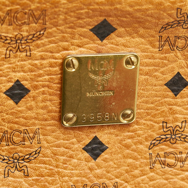エム シー エム ヴィセトス ブラウン レザー セカンドバッグ メンズ MCM 【中古】