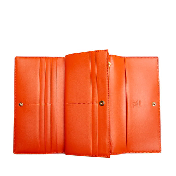 エム シー エム 長財布 ピンク レザー レディース MCM 【中古】