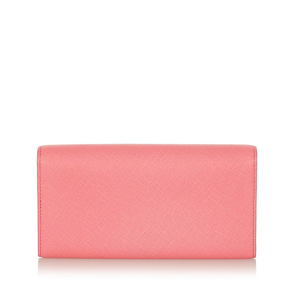 エム シー エム 長財布 ピンク レザー レディース MCM 【中古】