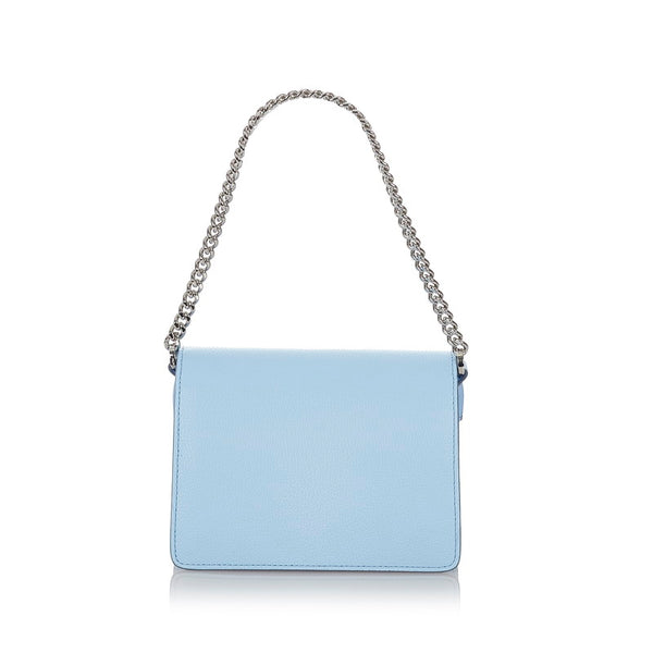 エム シー エム 水色 レザー チェーン ハンドバッグ ショルダーバッグ 2WAY レディース MCM 【中古】