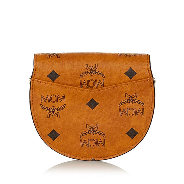 エム シー エム ショルダーバッグ ブラウン レザー レディース MCM 【中古】