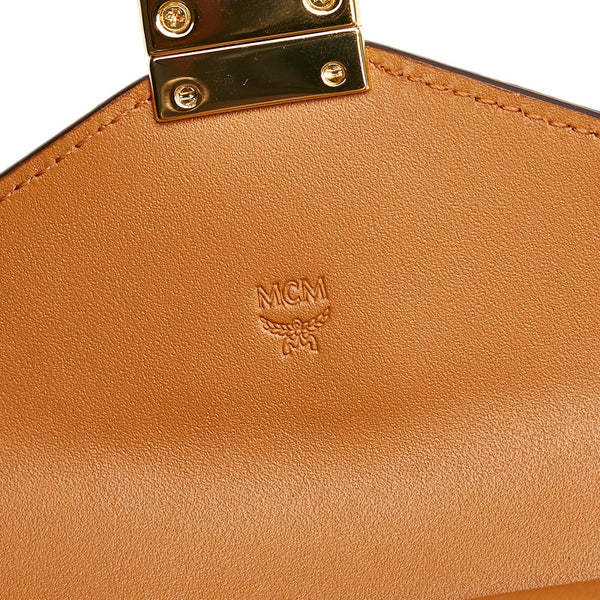 エム シー エム ショルダーバッグ ブラウン レザー レディース MCM 【中古】