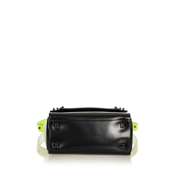 エム シー エム ハンドバッグ ショルダーバッグ 2WAY イエロー ブラック レザー レディース MCM 【中古】