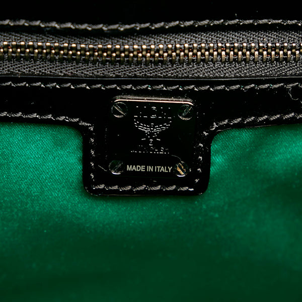 エム シー エム ハンドバッグ ショルダーバッグ 2WAY イエロー ブラック レザー レディース MCM 【中古】