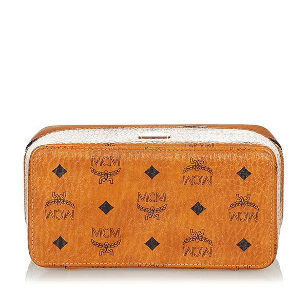 エム シー エム ロックスター ヴァニティケース ショルダーバッグ 2WAY ブラウン レザー レディース MCM 【中古】
