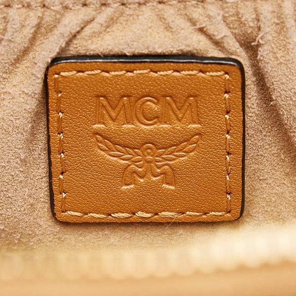 エム シー エム ロックスター ヴァニティケース ショルダーバッグ 2WAY ブラウン レザー レディース MCM 【中古】