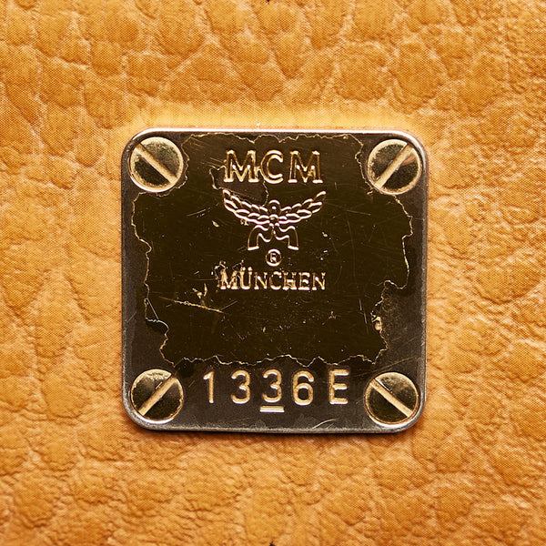 エム シー エム ロックスター ヴァニティケース ショルダーバッグ 2WAY ブラウン レザー レディース MCM 【中古】