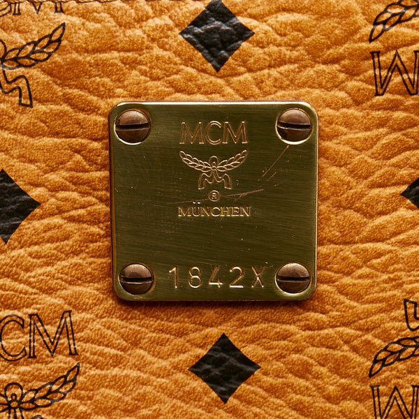 エム シー エム ブラウン レザー トートバッグ レディース MCM 【中古】