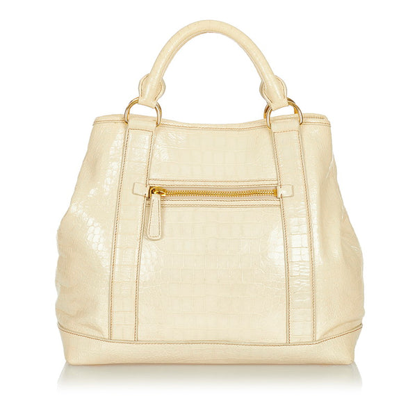 ミュウミュウ ハンドバッグ ショルダーバッグ 2WAY ベージュ パテントレザー レディース MIUMIU 【中古】