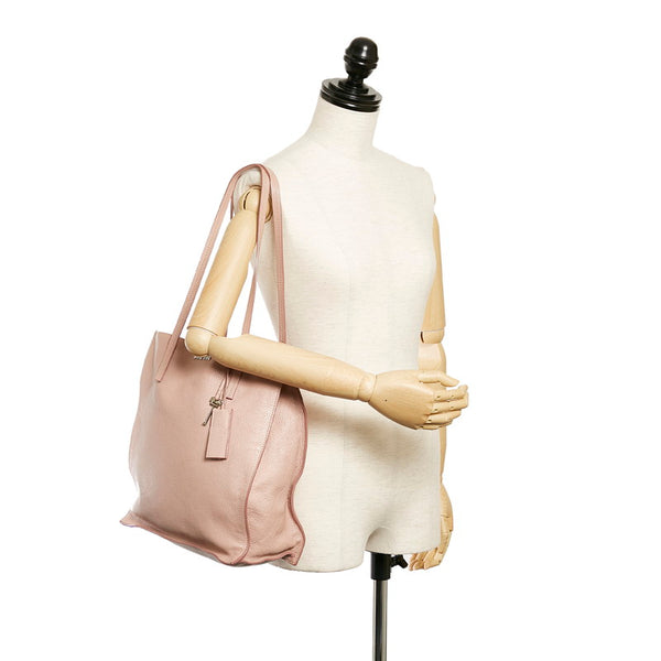 ミュウミュウ マドラス RR2012 ピンク レザー トートバッグ レディース MIUMIU 【中古】