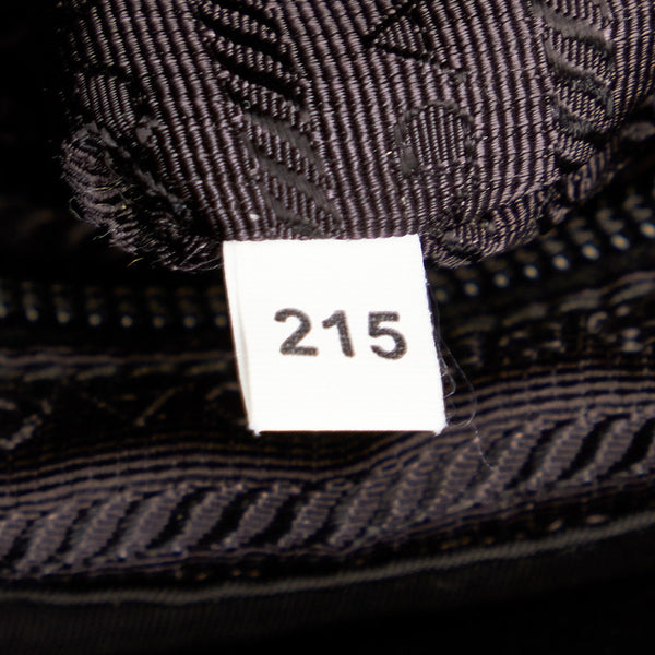 プラダ ブラック ナイロン レザー リュック バックパック レディース PRADA 【中古】
