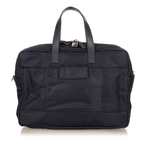 プラダ 2VE407 ネイビー ナイロン ビジネスバッグ ショルダーバッグ 2WAY メンズ PRADA 【中古】