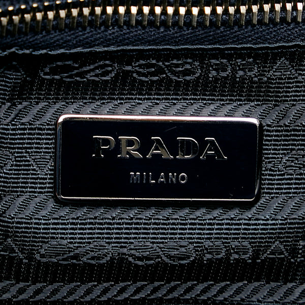 プラダ トートバッグ ショルダーバッグ 2WAY B2052A ブルー ナイロン レザー レディース PRADA 【中古】