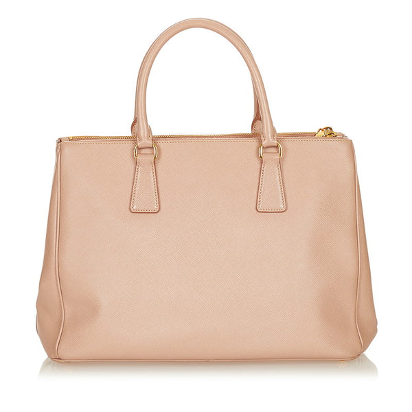 プラダ サフィアーノ ピンクベージュ レザー ハンドバッグ ショルダーバッグ 2WAY レディース PRADA 【中古】