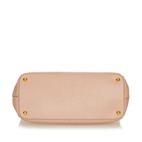 プラダ サフィアーノ ピンクベージュ レザー ハンドバッグ ショルダーバッグ 2WAY レディース PRADA 【中古】
